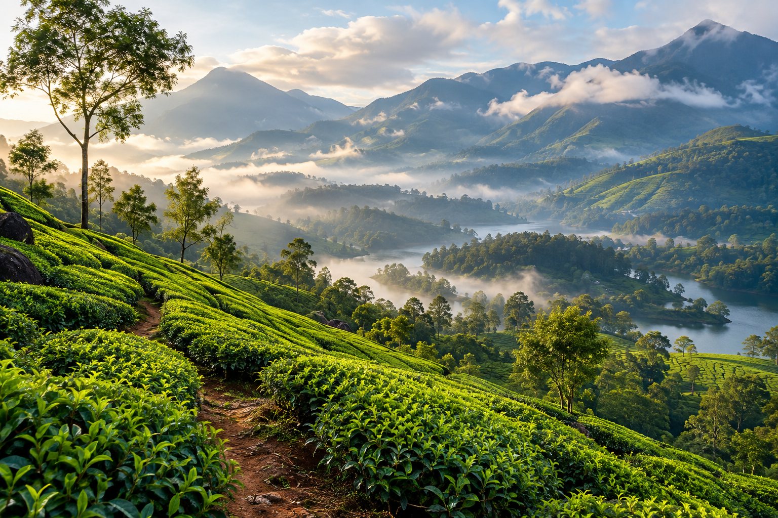 A calm Kerala backwater journey